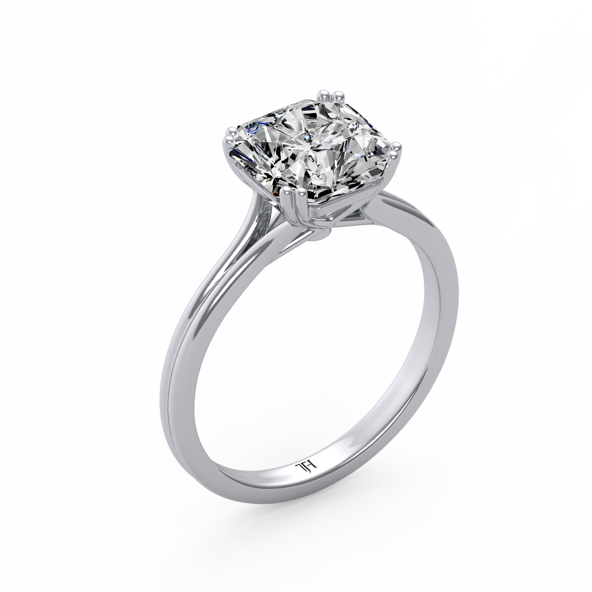 Asscher 3ct Classic Solitaire Ring R-529