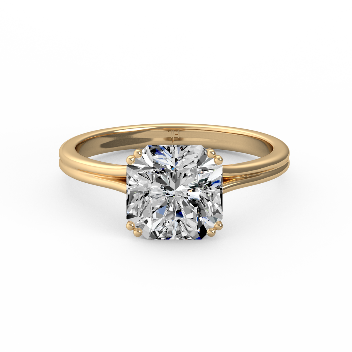 Asscher 3ct Classic Solitaire Ring R-529