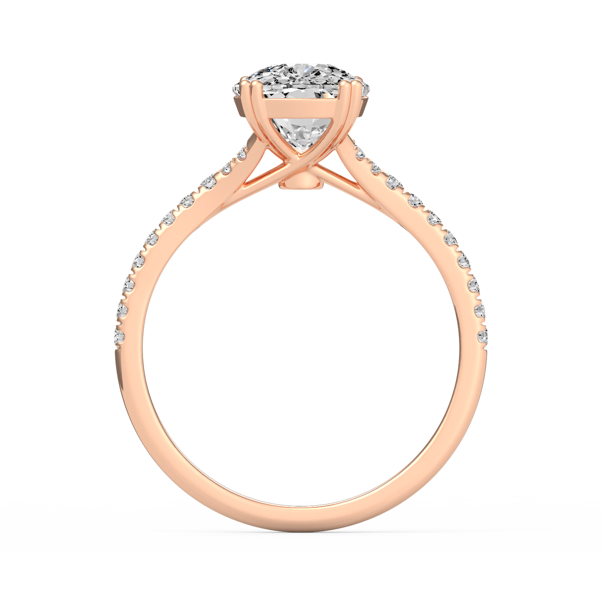 Emerald 3ct Modern Classic Solitaire Ring R-528
