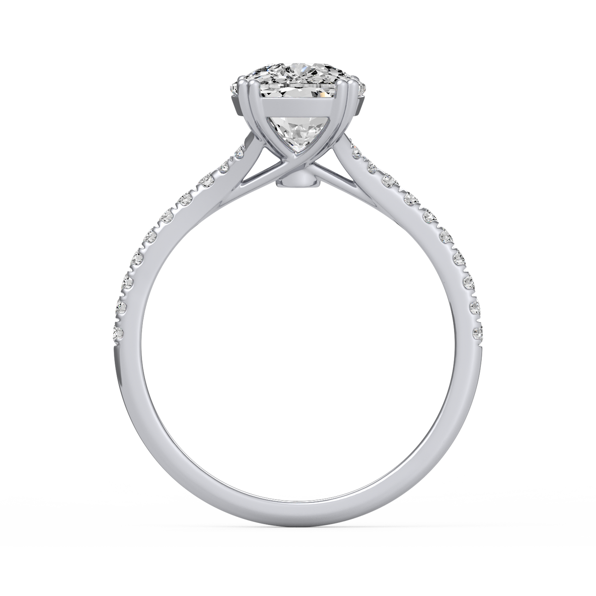 Emerald 3ct Modern Classic Solitaire Ring R-528