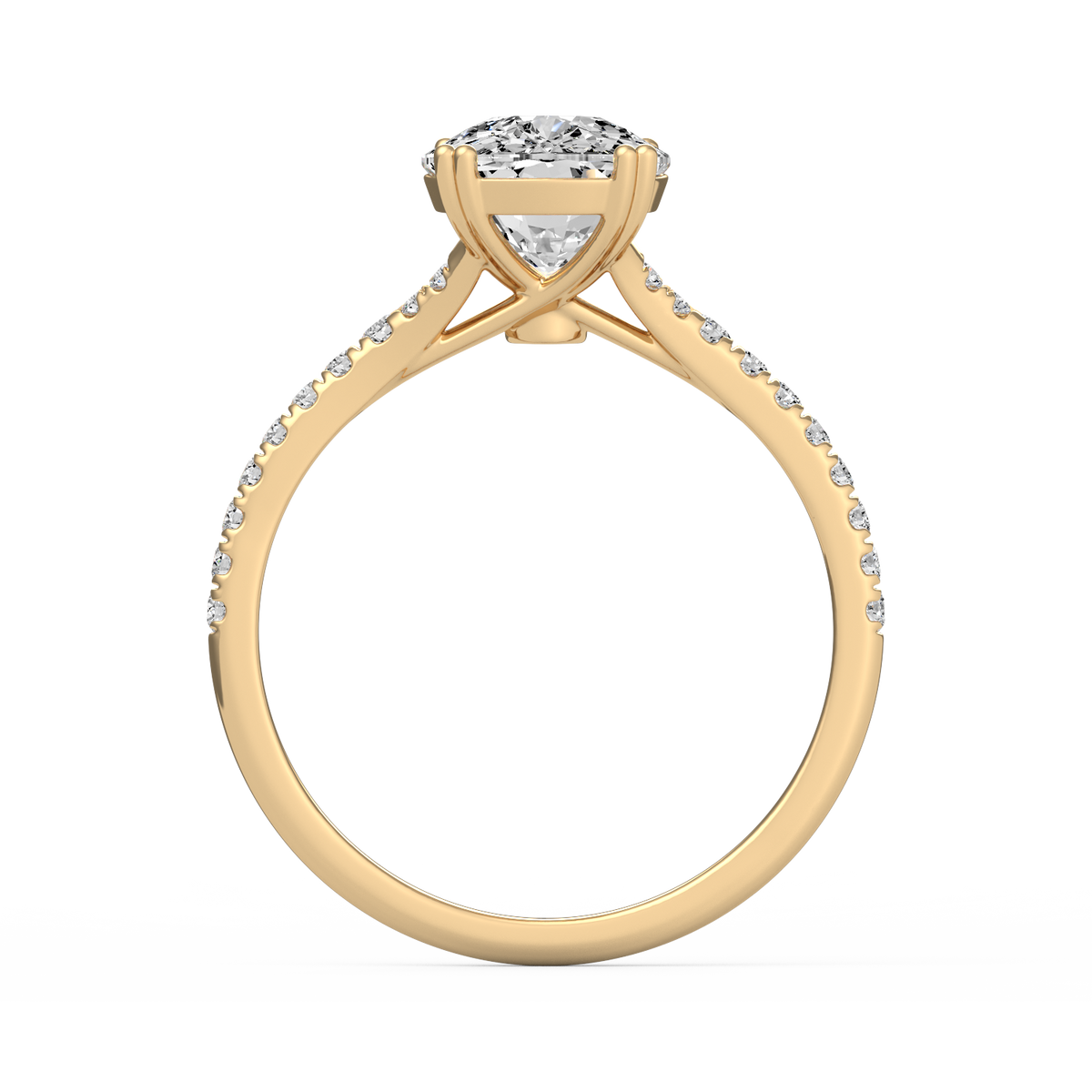 Emerald 3ct Modern Classic Solitaire Ring R-528