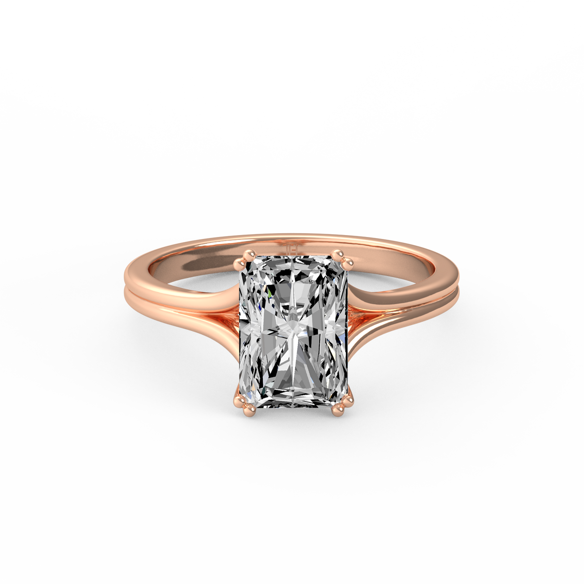 Radiant 3ct Classic Solitaire Ring R-632