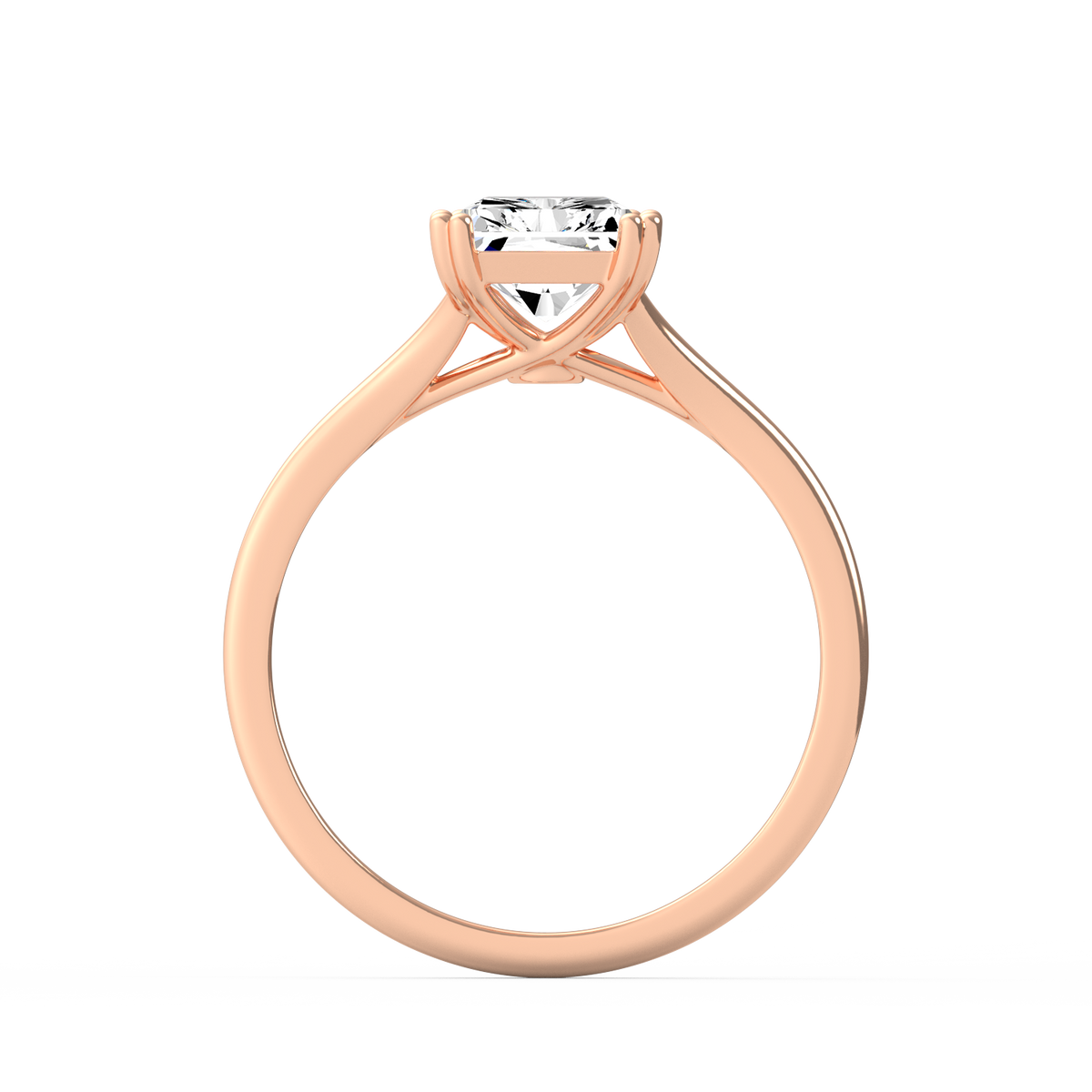Radiant 3ct Classic Solitaire Ring R-632