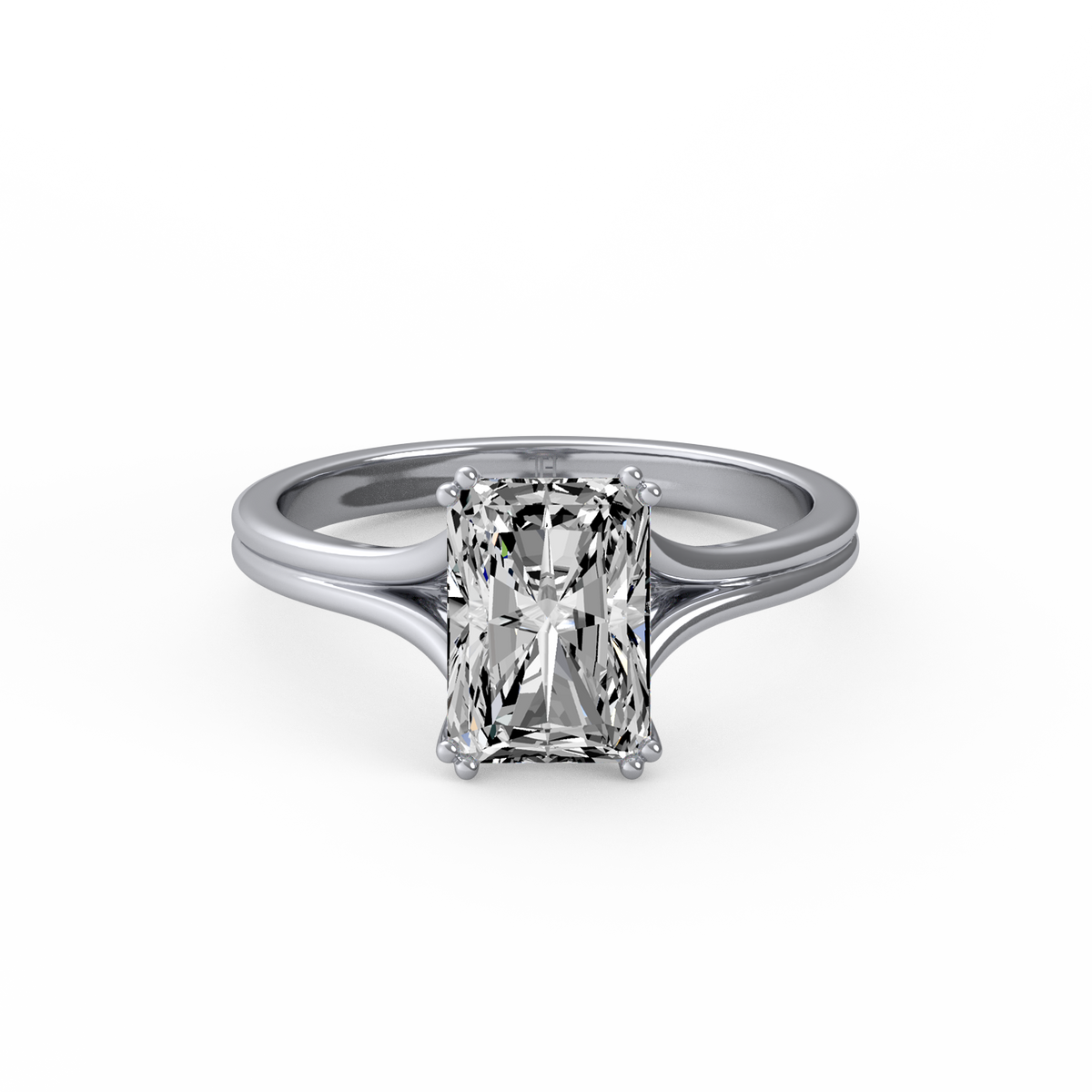 Radiant 3ct Classic Solitaire Ring R-632