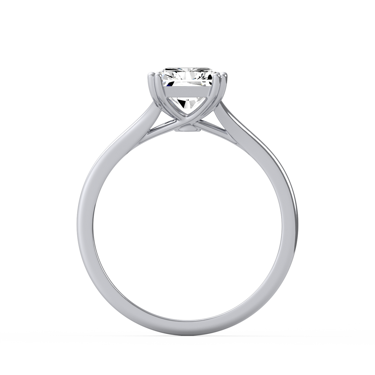 Radiant 3ct Classic Solitaire Ring R-632