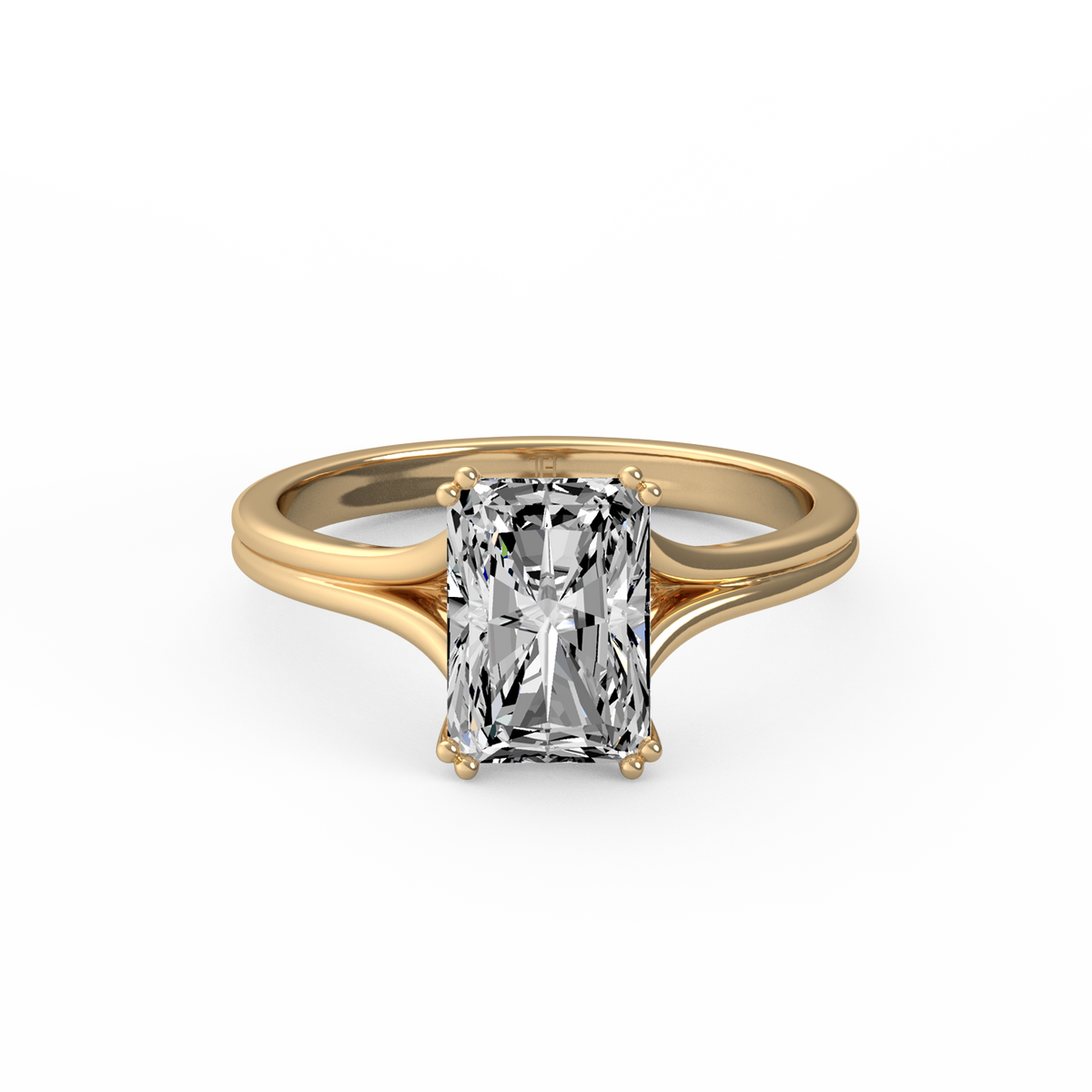 Radiant 3ct Classic Solitaire Ring R-632