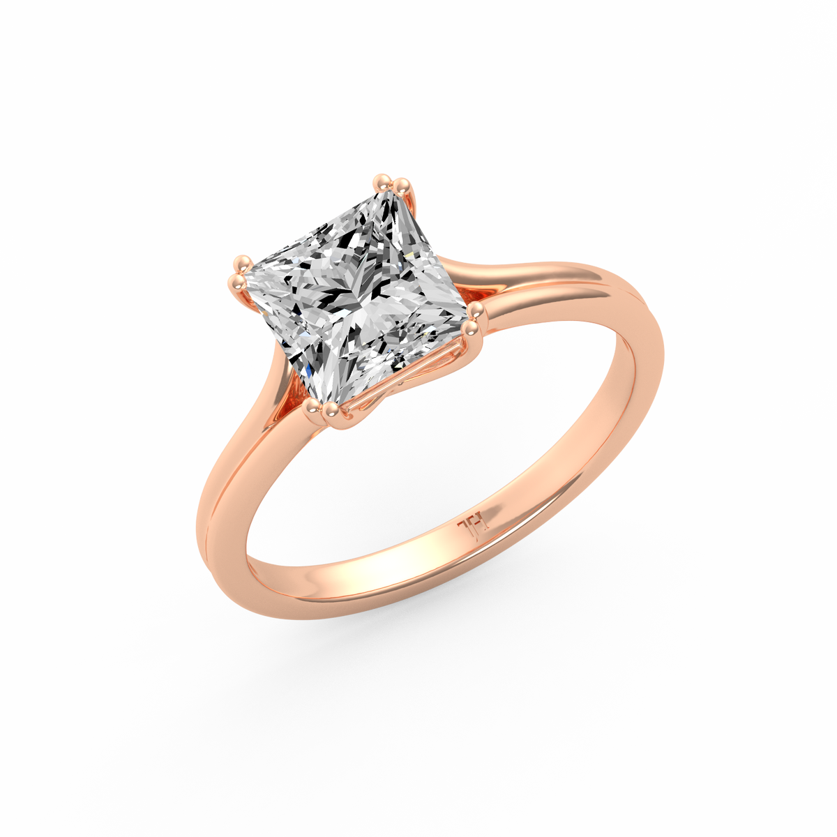 Princess 3ct Classic Solitaire Ring R-639