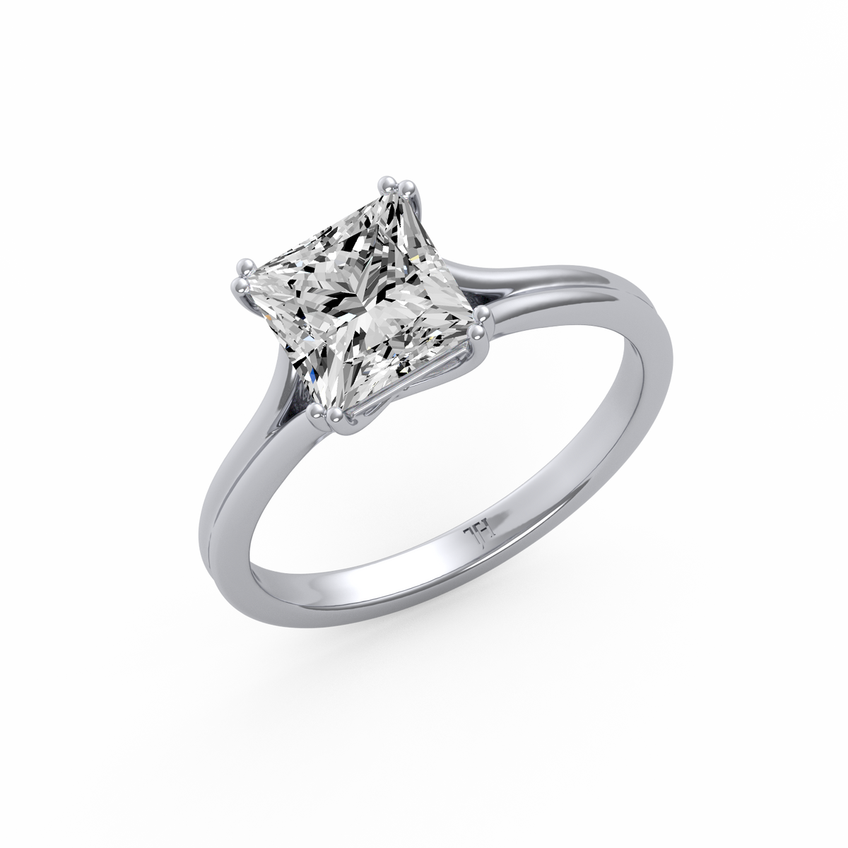 Princess 3ct Classic Solitaire Ring R-639