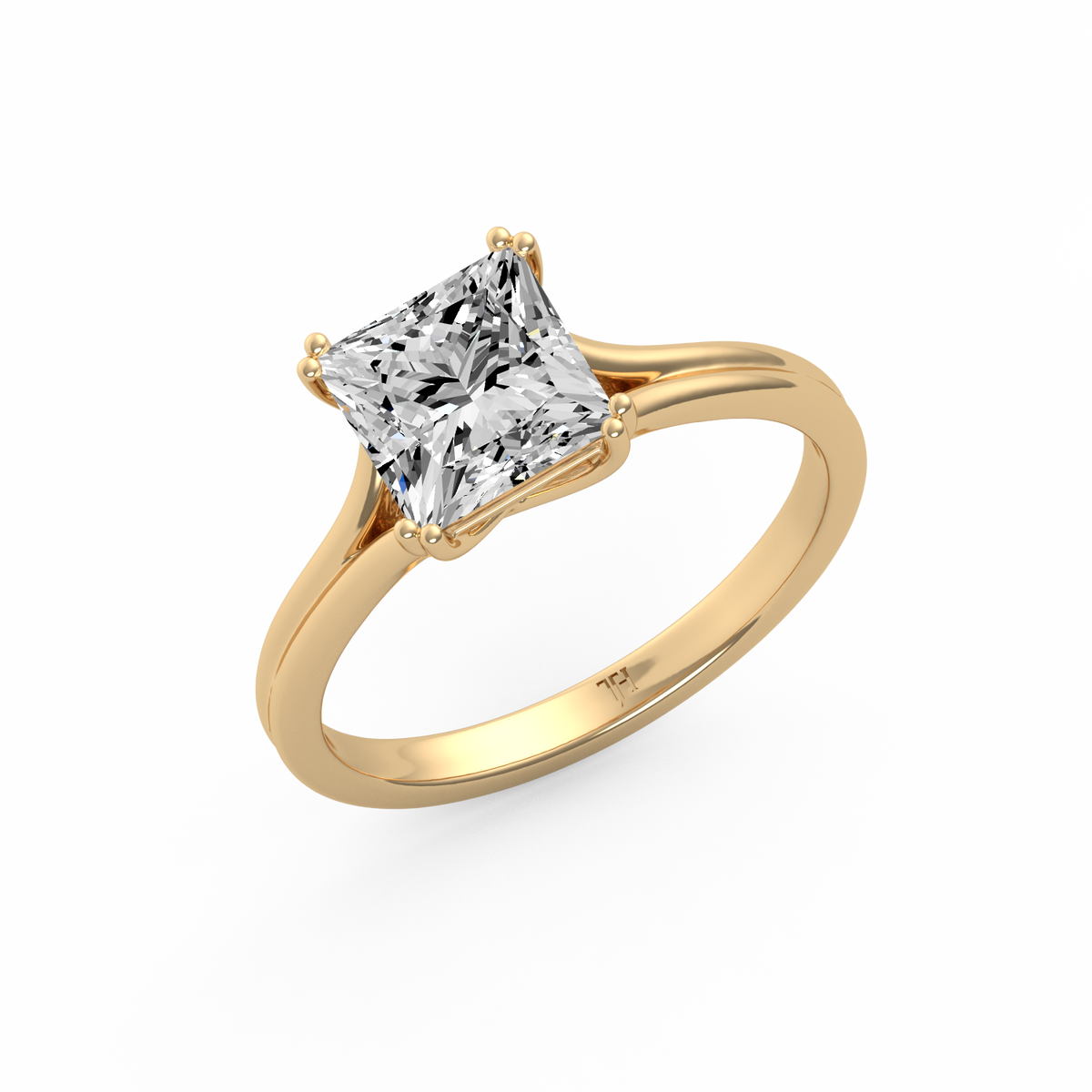 Princess 3ct Classic Solitaire Ring R-639