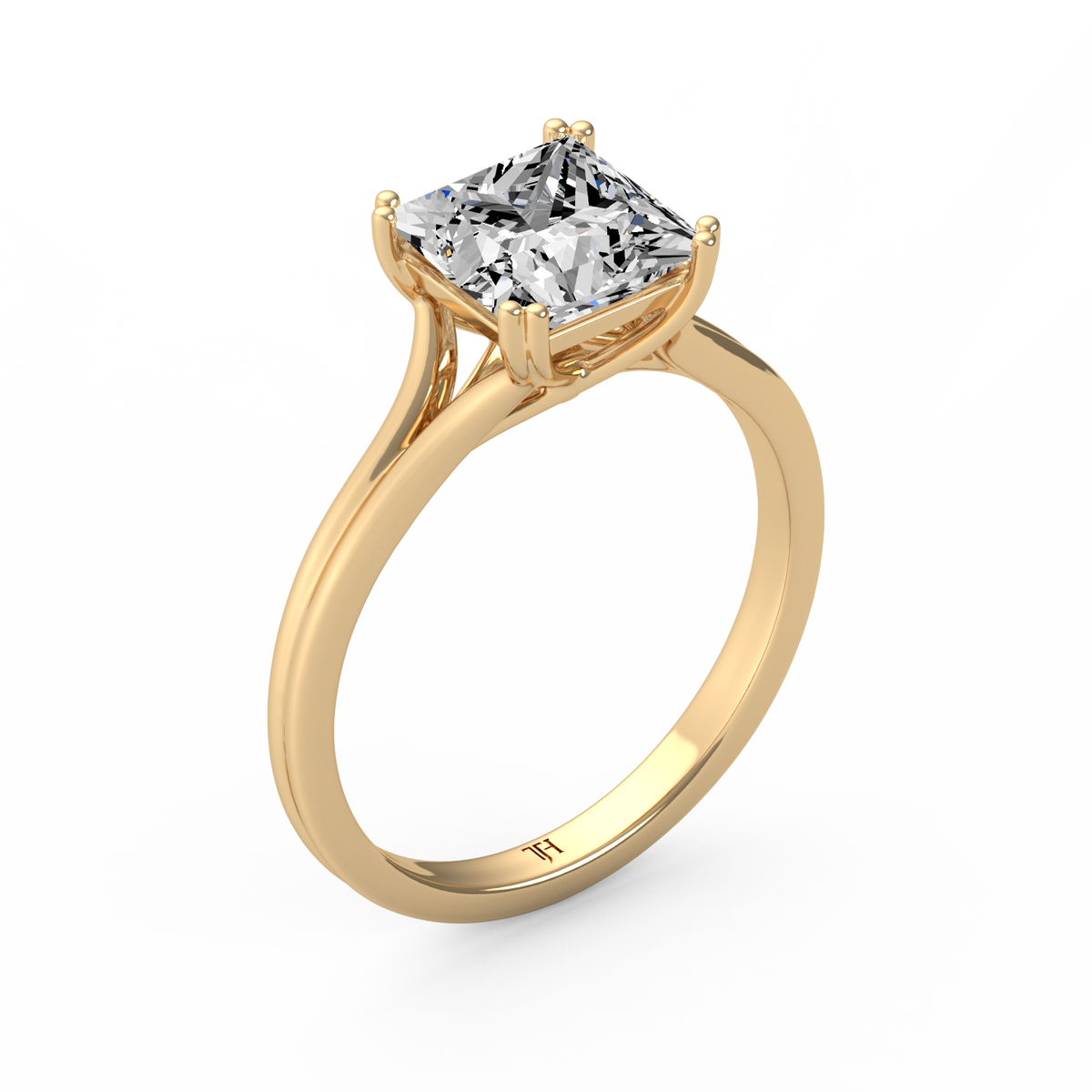 Princess 3ct Classic Solitaire Ring R-639