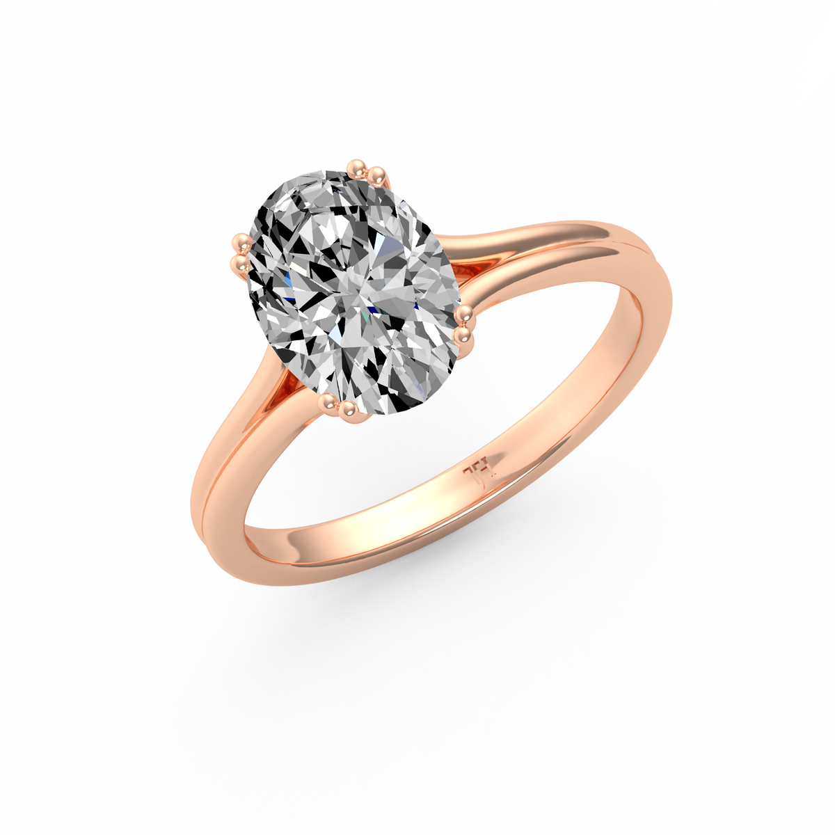 Oval 3ct Classic Solitaire RingR-651