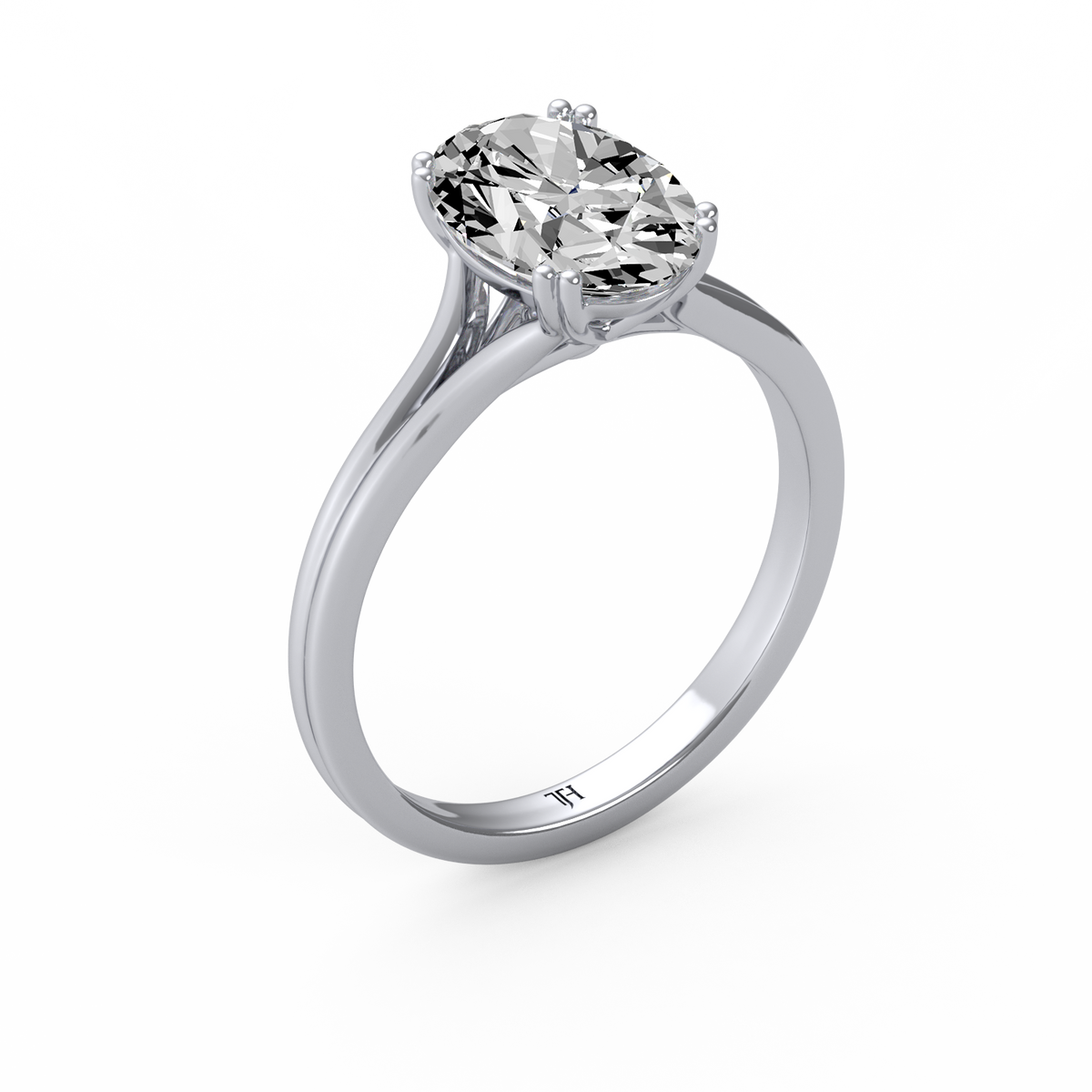 Oval 3ct Classic Solitaire RingR-651