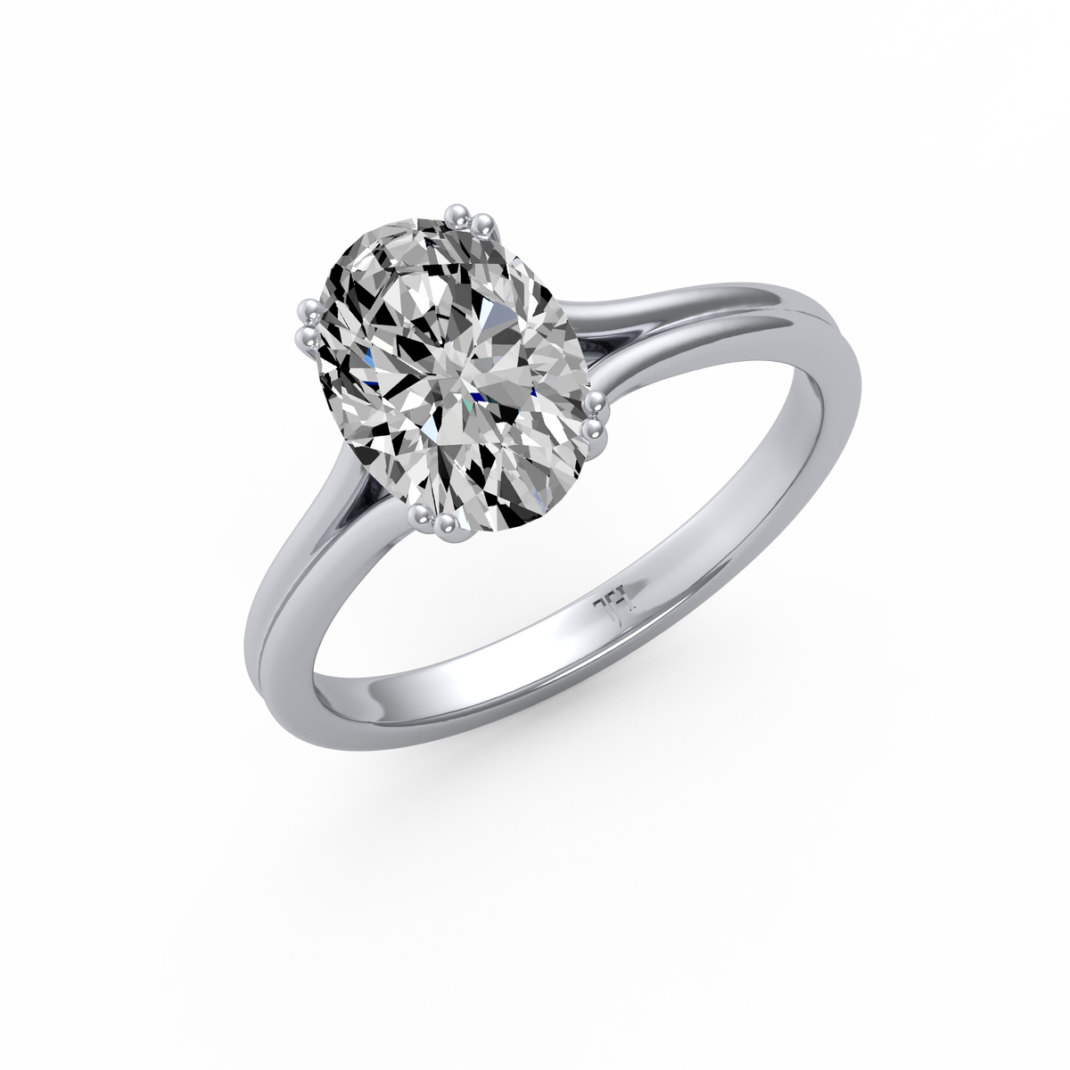 Oval 3ct Classic Solitaire RingR-651