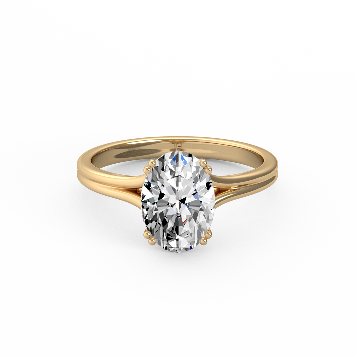 Oval 3ct Classic Solitaire RingR-651