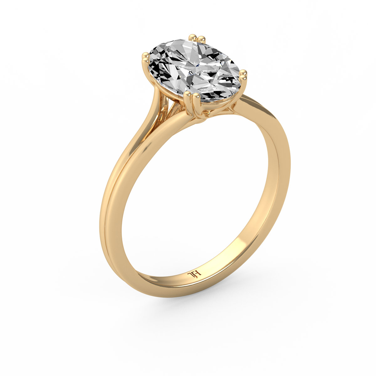 Oval 3ct Classic Solitaire RingR-651