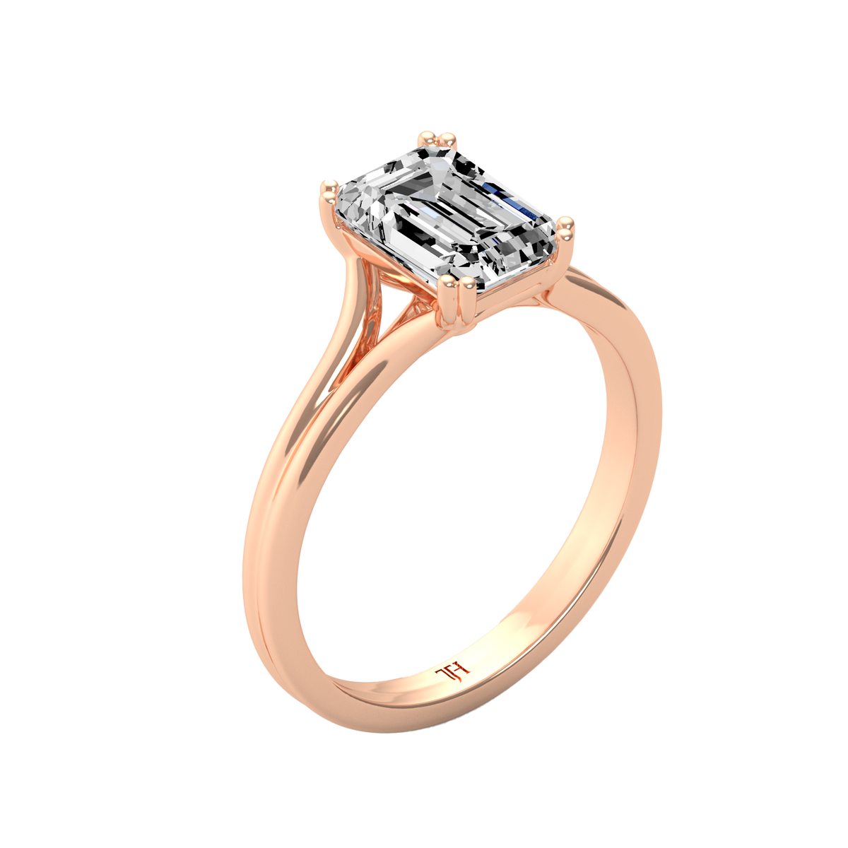 Emerald 3ct Classic Solitaire Ring R-656