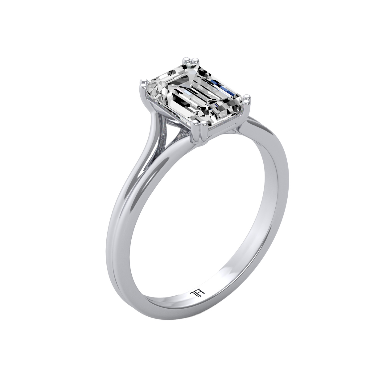 Emerald 3ct Classic Solitaire Ring R-656