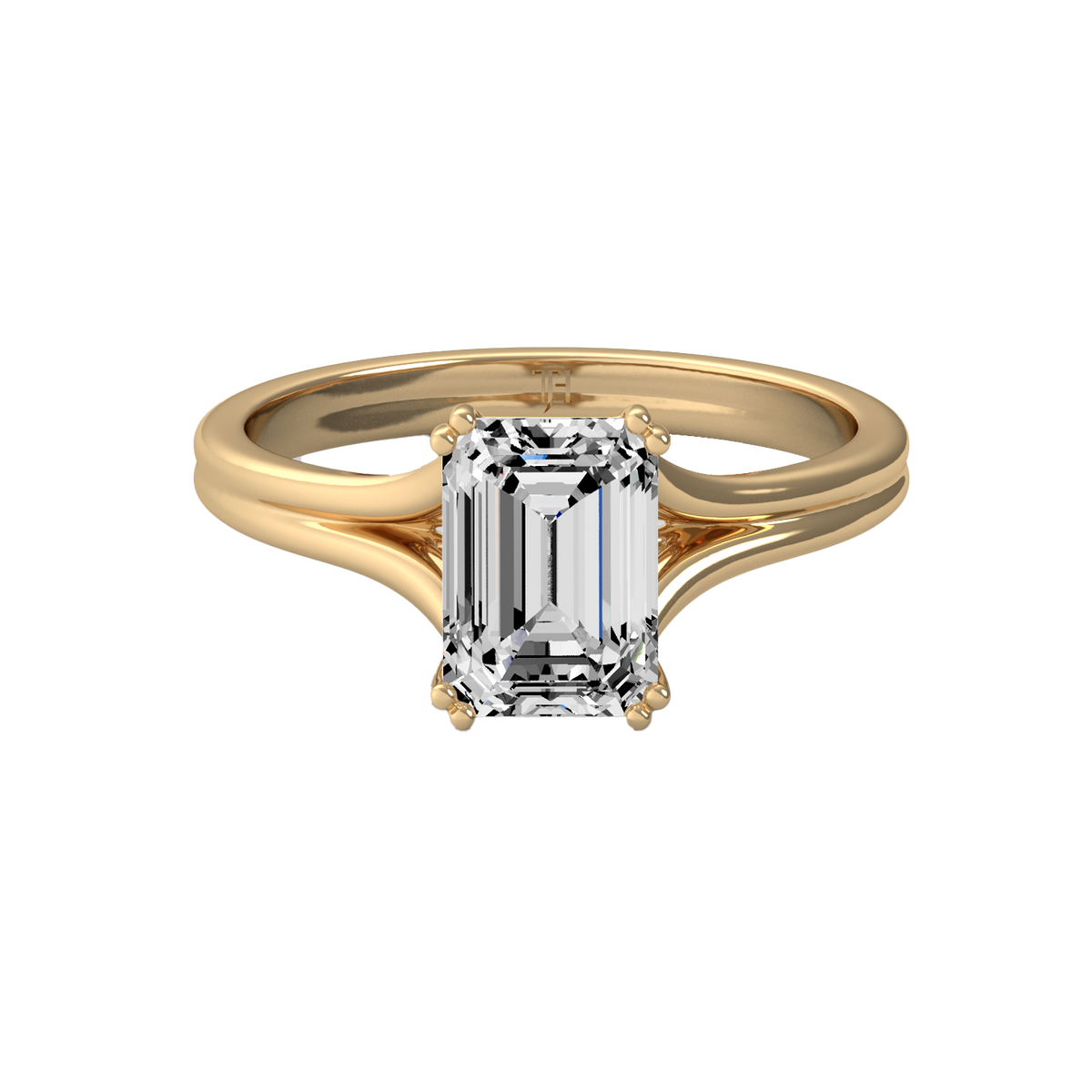 Emerald 3ct Classic Solitaire Ring R-656