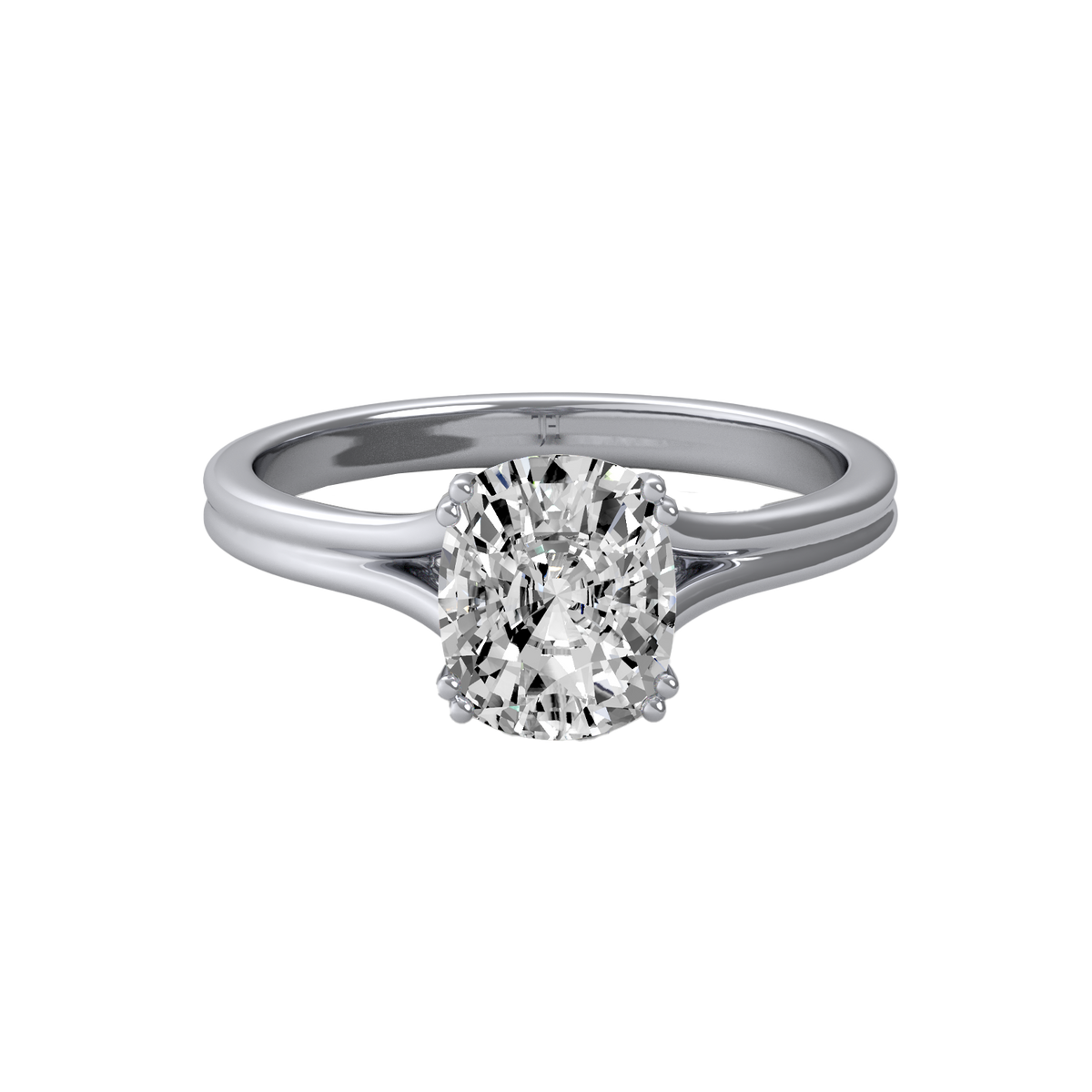 Cushion 3ct Classic Solitaire Ring R-665