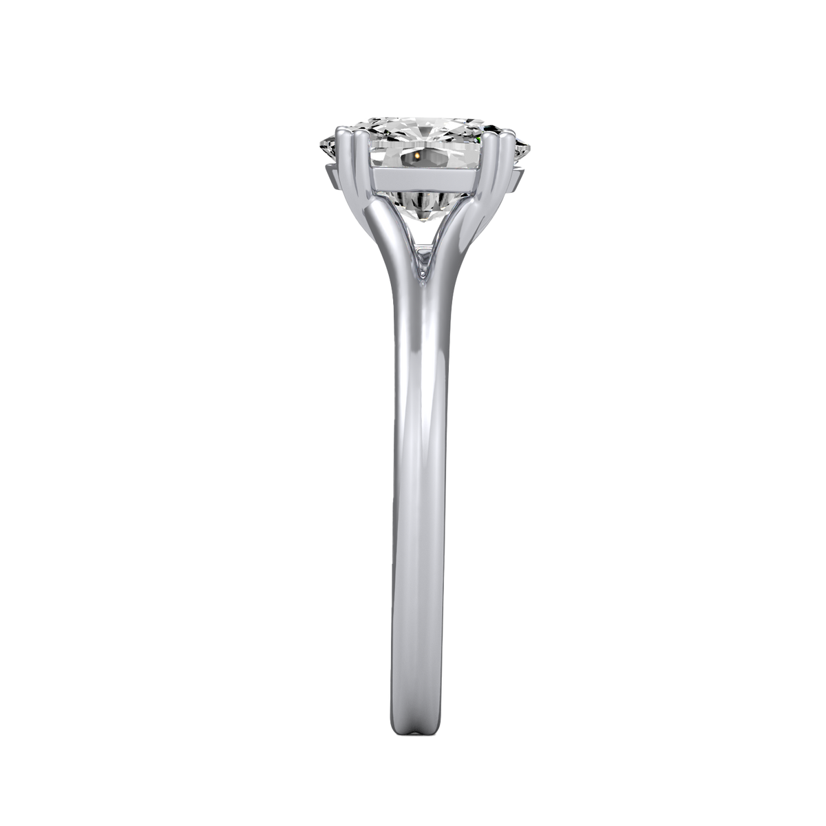 Cushion 3ct Classic Solitaire Ring R-665