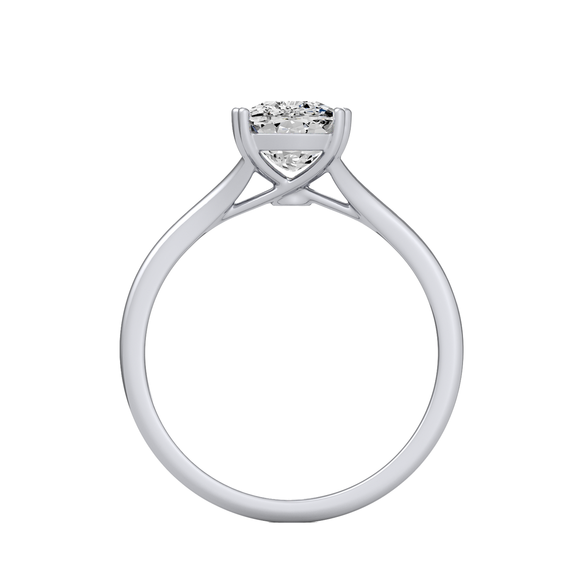 Cushion 3ct Classic Solitaire Ring R-665