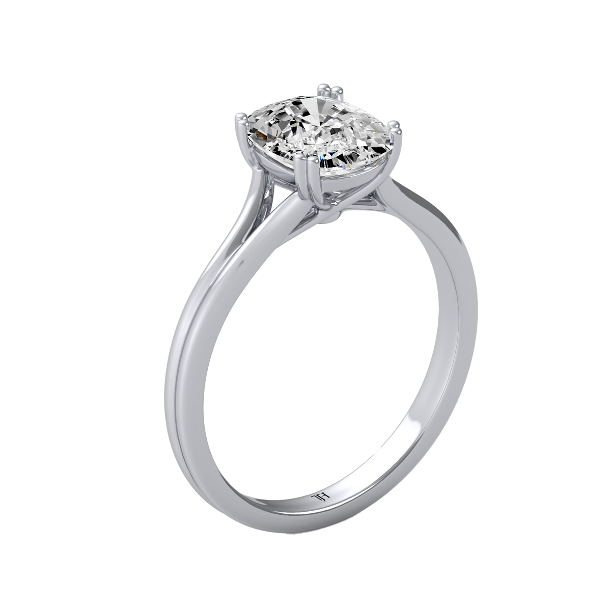 Cushion 3ct Classic Solitaire Ring R-665