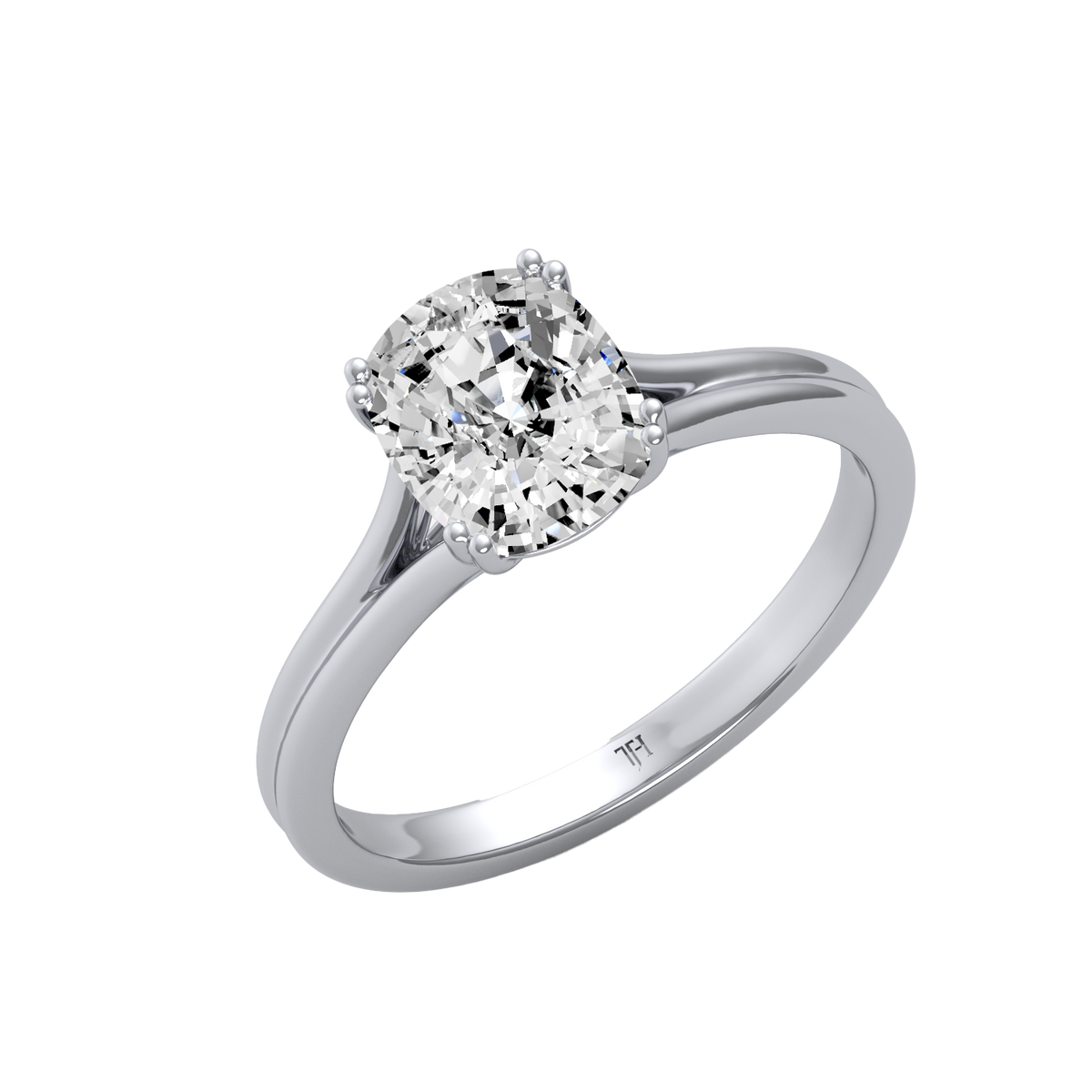 Cushion 3ct Classic Solitaire Ring R-665