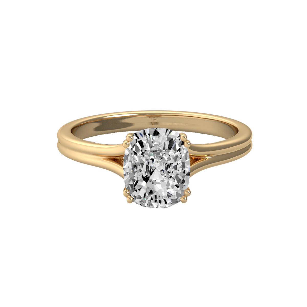 Cushion 3ct Classic Solitaire Ring R-665