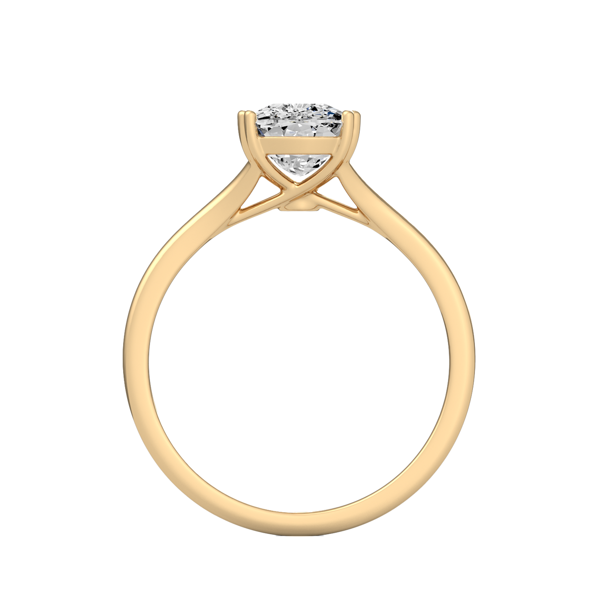 Cushion 3ct Classic Solitaire Ring R-665