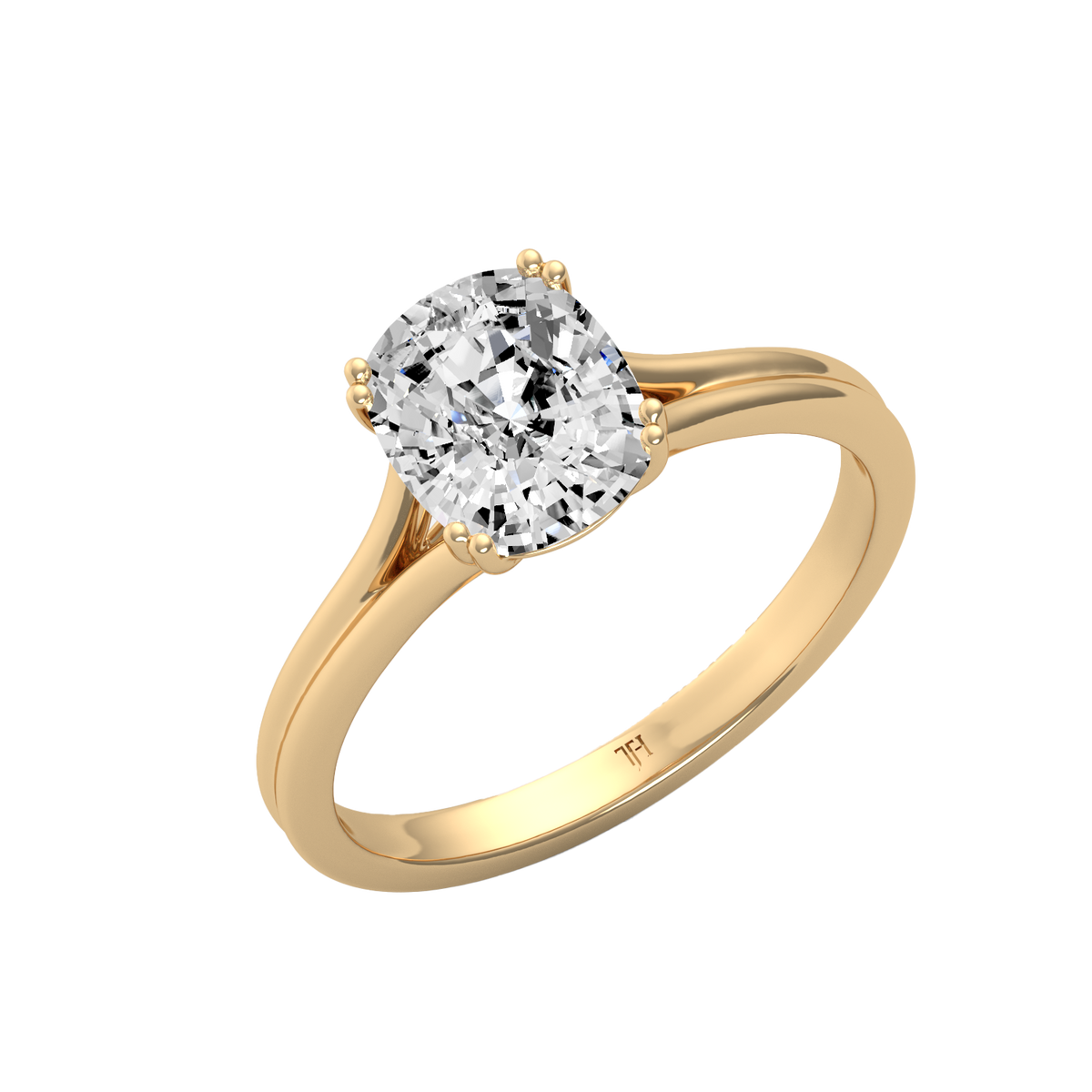 Cushion 3ct Classic Solitaire Ring R-665