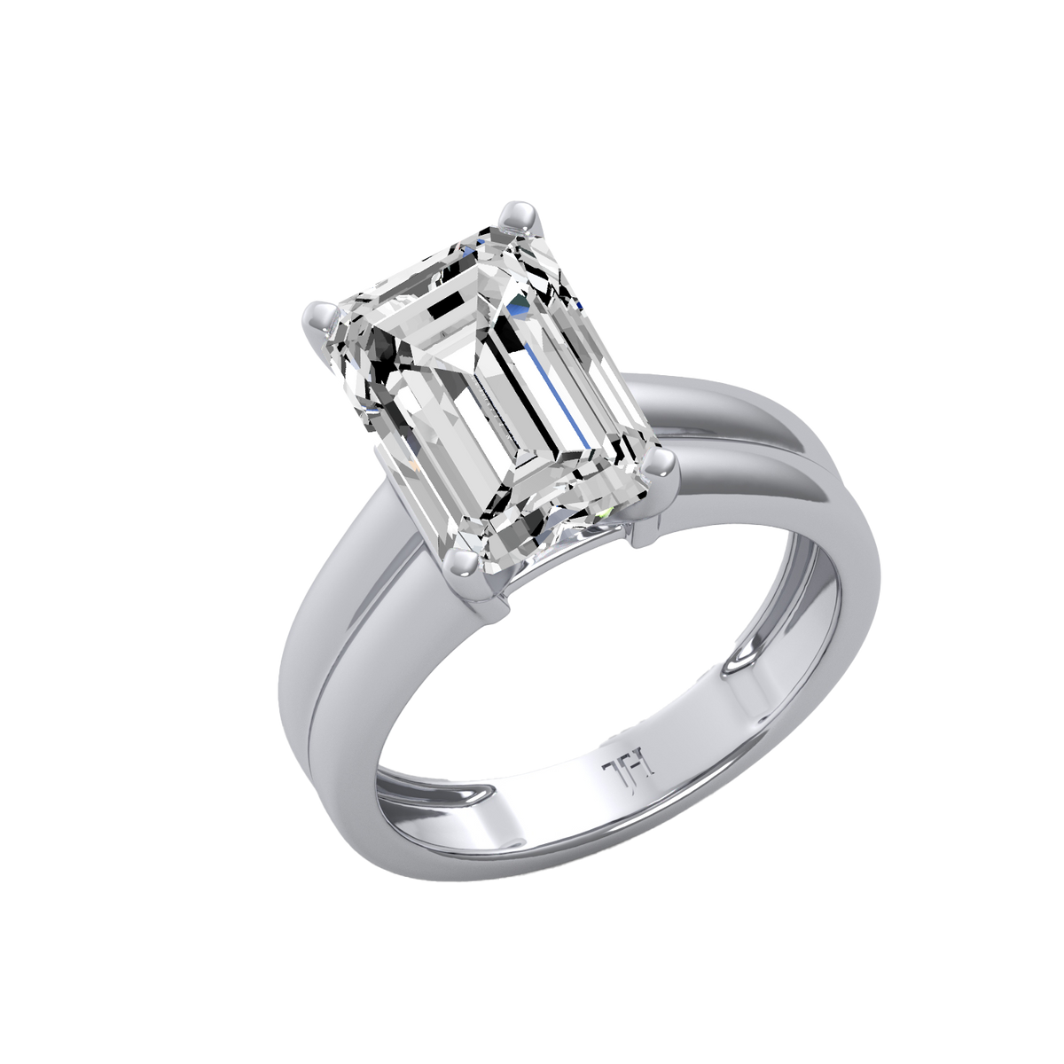 Emerald 5ct Solitaire Ring