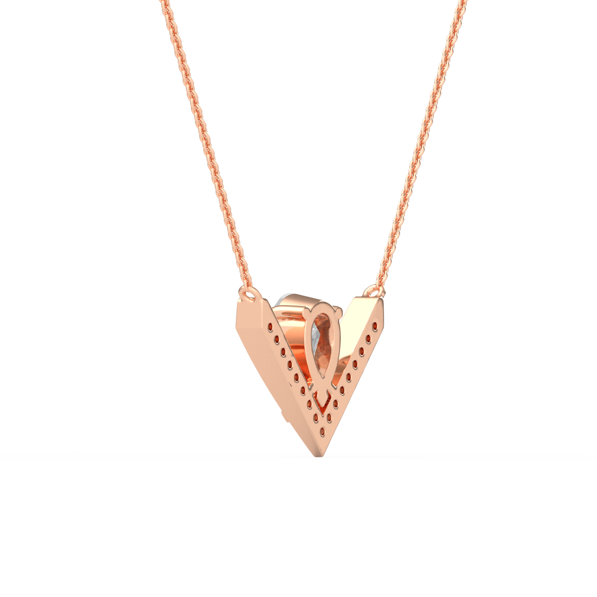 Pear Lab Grown Diamond Pendant PD-032