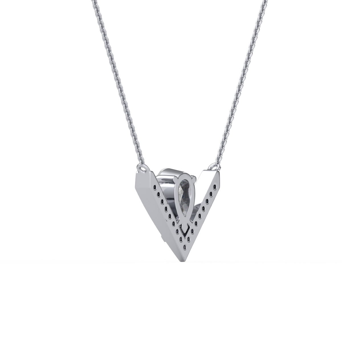 Pear Lab Grown Diamond Pendant PD-032