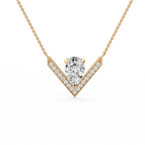 Pear Lab Grown Diamond Pendant PD-032