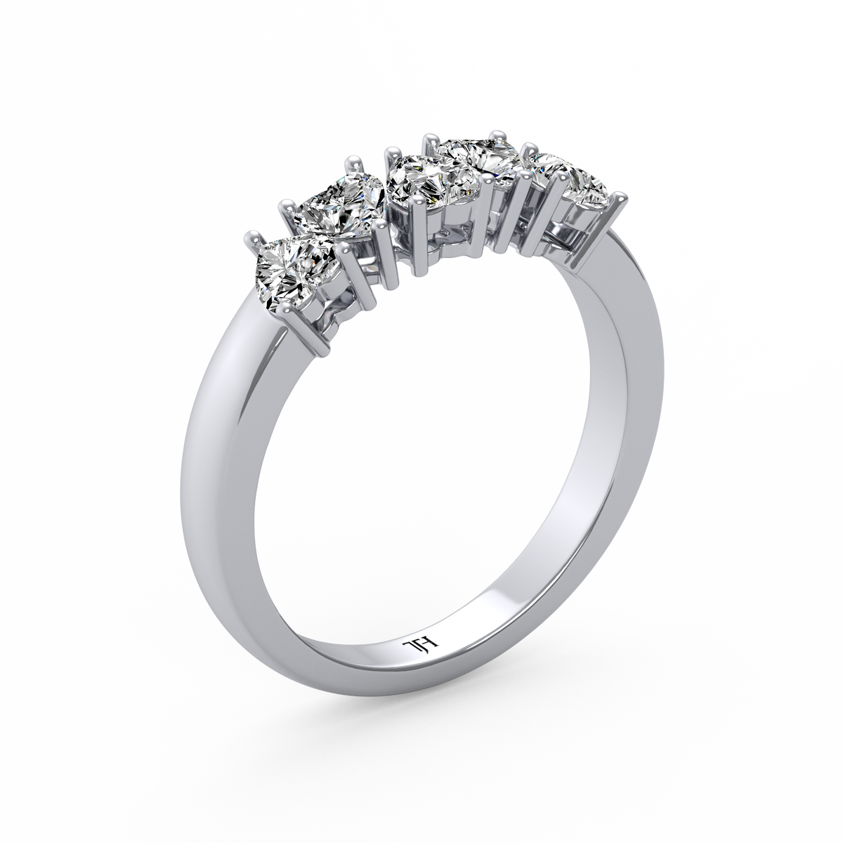 Heart Quarter Eternity Band R-061