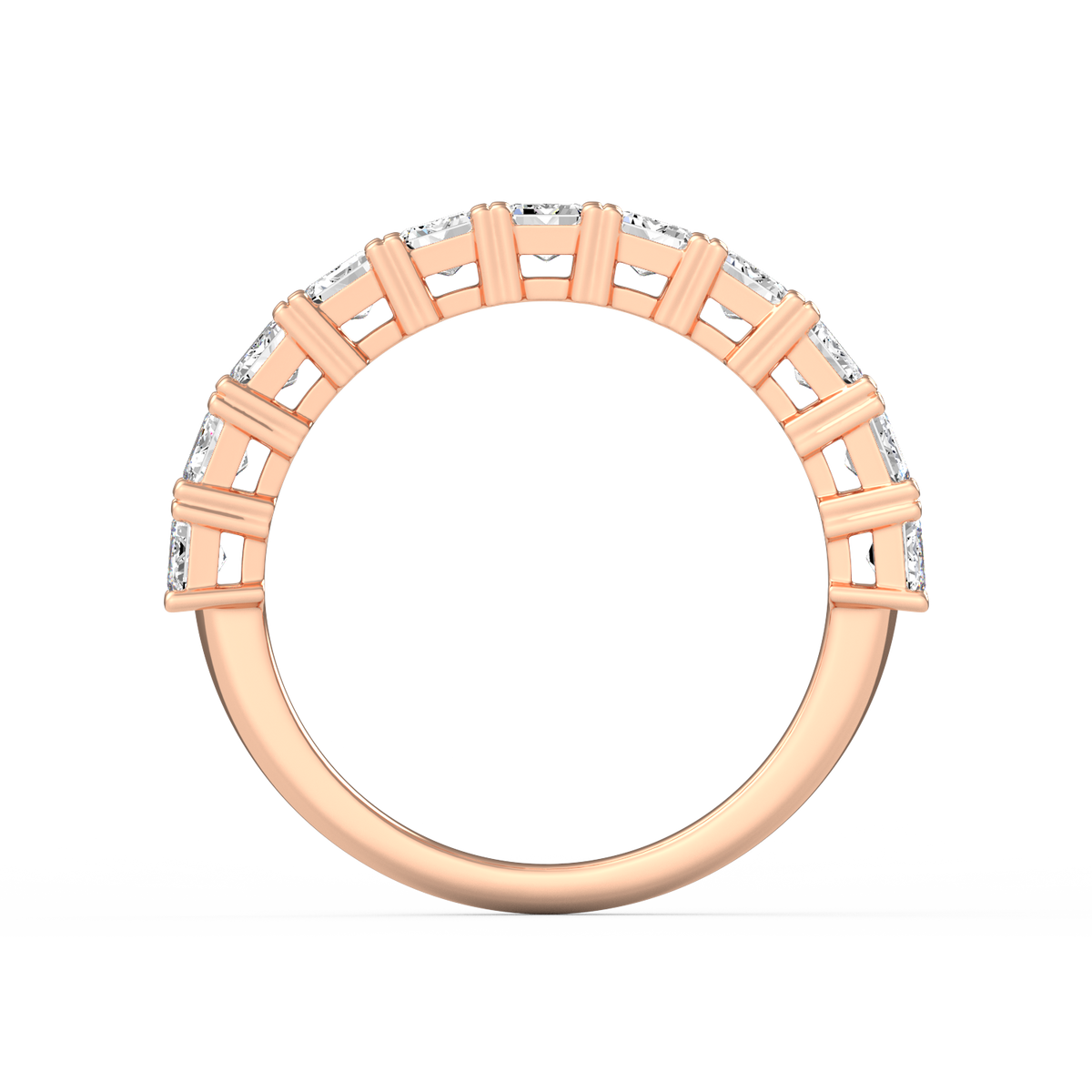 Emerald Half Eternity Band R-064