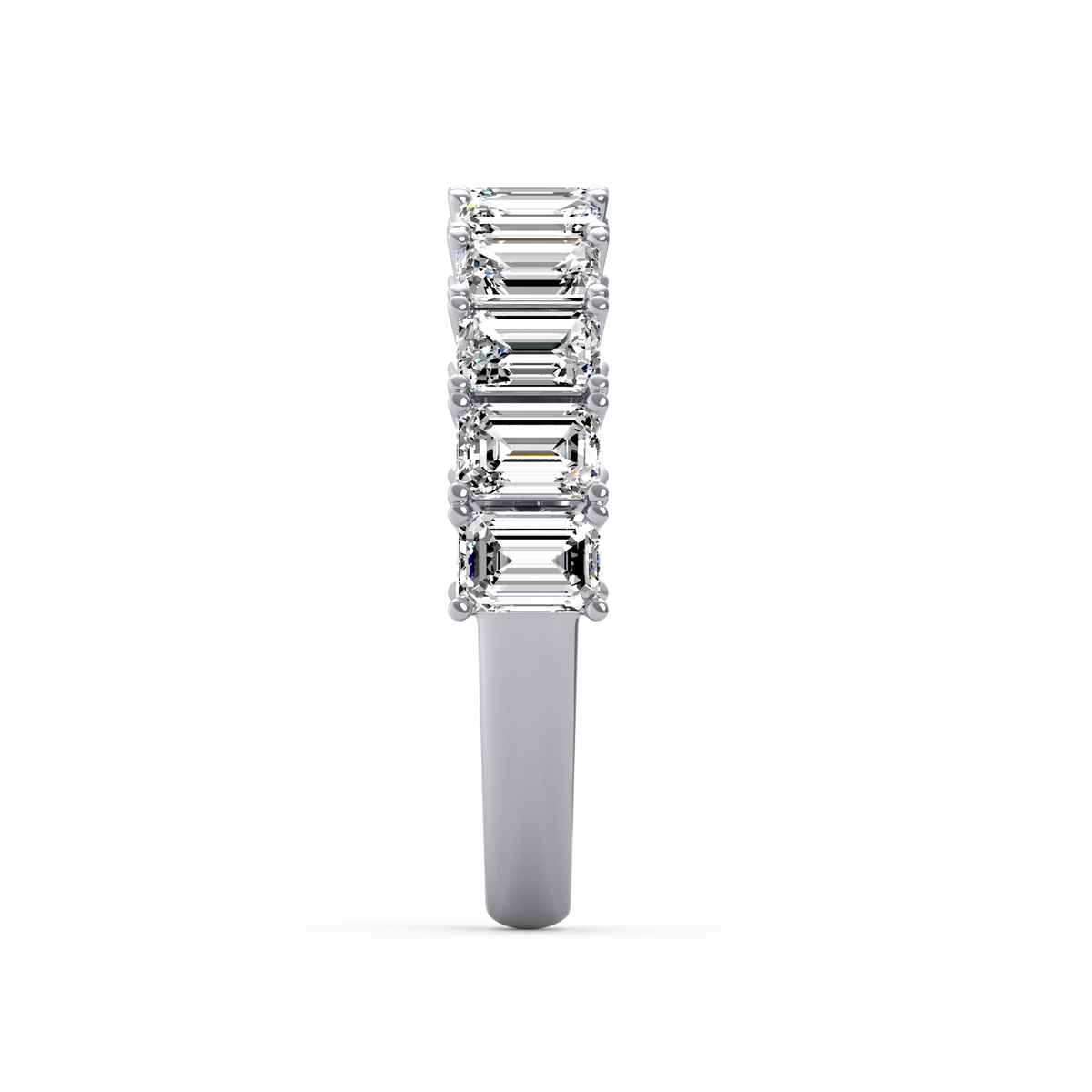 Emerald Half Eternity Band R-064