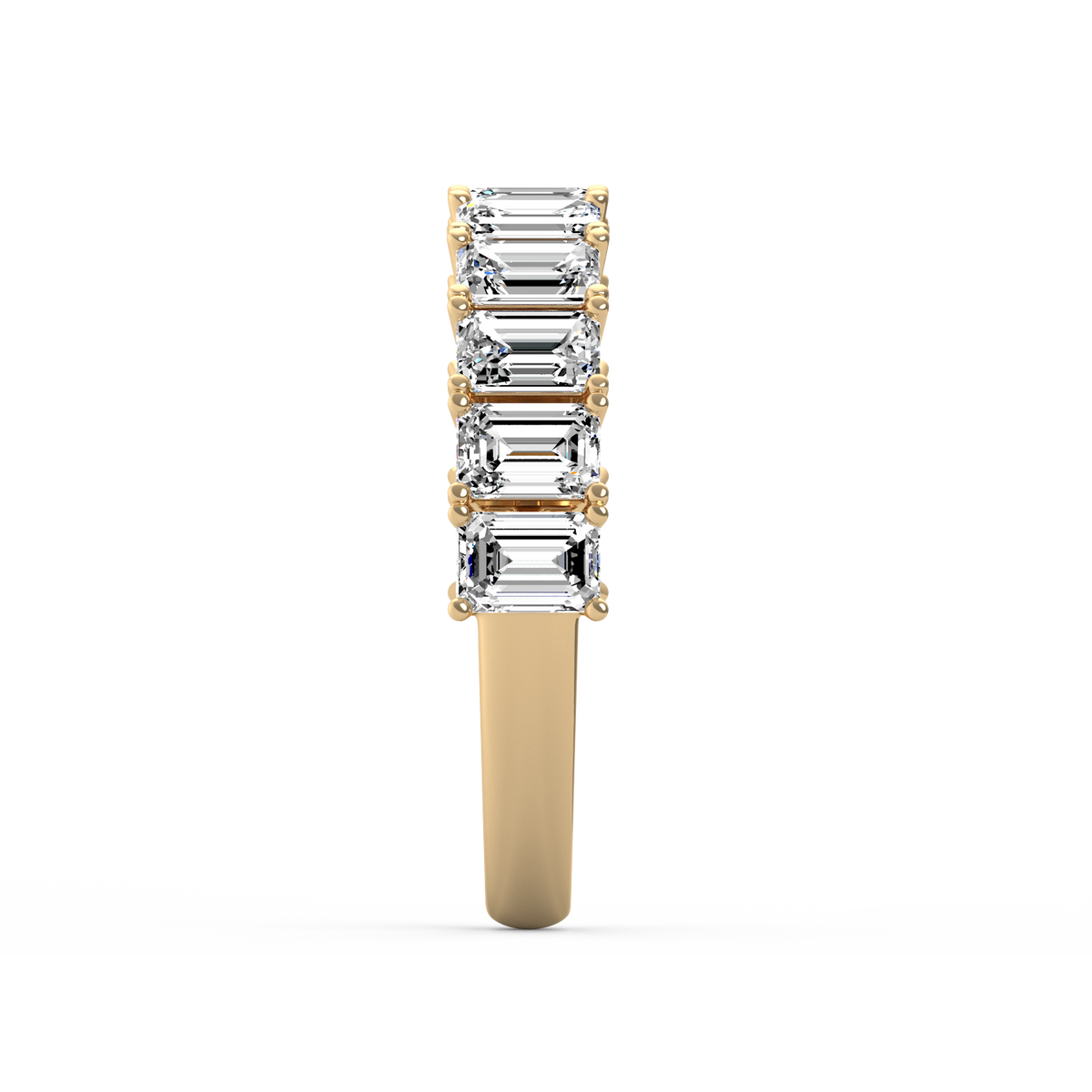 Emerald Half Eternity Band R-064