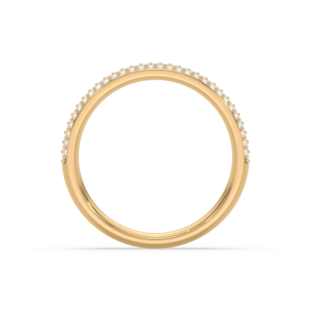 Pave Wedding Band Wide Pave Diamond Ring - Image 4