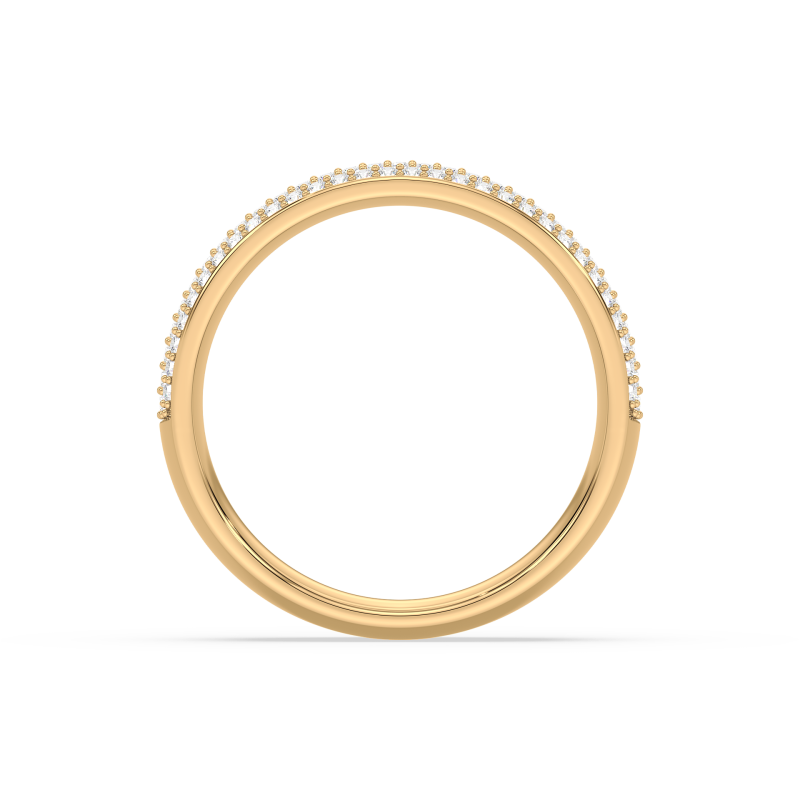 Pave Wedding Band Wide Pave Diamond Ring - Image 4